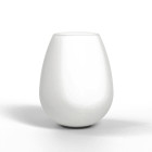 Tacoma Tulip Glass in white opal