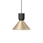 Ferm Living Collect Brass Pendant Cone Bell Black