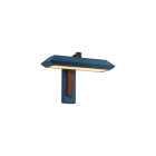 Bert Frank Rinato LED Single Wall Light Dark Bronze Blue
