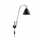Bestlite BL6 Wall Light Soft Black Semi Matt Shade/Chrome Base