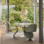 Verpan Moon Pendant Above Dining Table