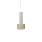 Ferm Living Collect High Socket Pendant Disc Grey Cashmere