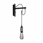 Buster + Punch Hooked Nude Wall Light - Graphite & Steel with Crystal Bulb