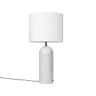 Gubi Gravity XL Floor Lamp White Marble White Low
