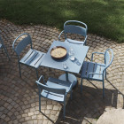 Pale Blue Muuto Linear Steel Café Table