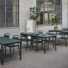 Dark Green Muuto Linear Steel Table