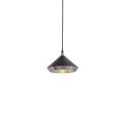 Bert Frank Shear Pendant Satin Nickel Black