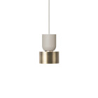 Ferm Living Collect Brass Pendant Disc Bell Grey
