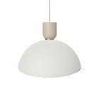 Ferm Living Collect Bell Socket Pendant Disc Cashmere White