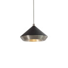 Bert Frank Shear Pendant XL Satin Nickel Black