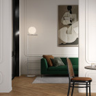 Chrome F2 Flos IC Floor Lamp