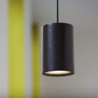 Case Solid Cylinder Pendant Black Oak in Home