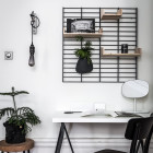 Graphite & Smoked Bronze Buster + Punch Hooked Nude Wall Light