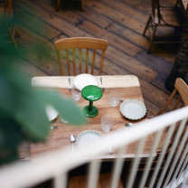 Green Flos Gustave Residential LED Portable Lamp