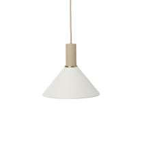 Ferm Living Collect Low Socket Pendant Cone Cashmere White