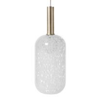 Ferm Living Collect High Socket Pendant Glass Tall Brass Casca