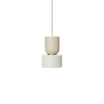 Ferm Living Collect Bell Socket Pendant Disc Cashmere White