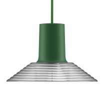 Zero Compose Pendant with Glass Shade Large Green Clear