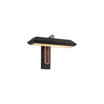 Bert Frank Rinato LED Single Wall Light Satin Nickel Black