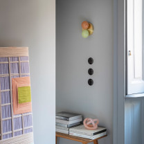 SkLO Dot 2x Wall/Ceiling Light - Apricot/ Linden Tree Green in Living Room