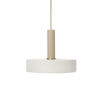 Ferm Living Collect High Socket Pendant Record Cashmere White