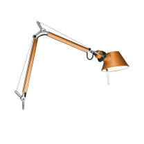 Artemide Tolomeo Micro Clamp Lamp Orange
