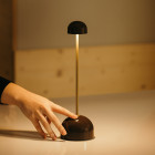 Brown Marset Sips LED Portable Table Lamp