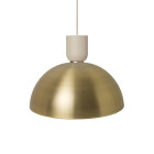 Ferm Living Collect Brass Pendant Dome Bell Cashmere