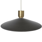 Ferm Living Collect Bell Socket Pendant Angle Brass Black