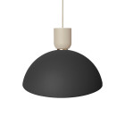 Ferm Living Collect Bell Socket Pendant Disc Cashmere Black