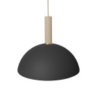 Ferm Living Collect High Socket Pendant Dome Cashmere Black