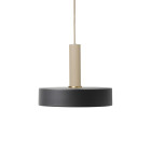 Ferm Living Collect High Socket Pendant Record Cashmere Black