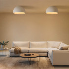 Vibia Duo Ceiling Dome LED Light Lifestyle Lounge