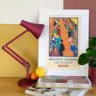 Berry Red Anglepoise Type 90 Mini Mini LED Table Lamp