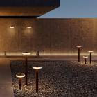 Panzeri Venexia LED Floor Lamp Lifestyle Courtyard 2