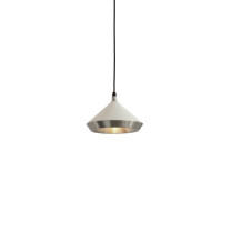 Bert Frank Shear Pendant Satin Nickel Cream