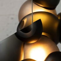 Bocci 100 Series LED Random Multiple Pendant Close Up