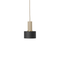 Ferm Living Collect Low Socket Pendant Disc Cashmere Black