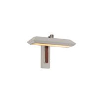Bert Frank Rinato LED Single Wall Light Satin Nickel White