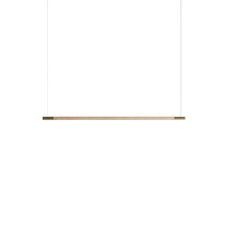 Hollis + Morris Bennington LED Horizontal Pendant - 6ft, Light Oak