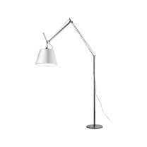 Artemide Tolomeo Mega LED Floor Lamp Aluminium 360 Silk