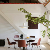 &Tradition P376 Pendant White Above Dining Table