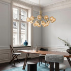 Nuura Apiales 18 Chandelier Brushed Brass/Gold Optic Glass