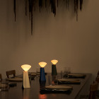 Tala Mantle Portable Lamps on Dinner Table
