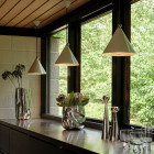 Tom Dixon Pose Pendant Multiples Above Kitchen Island