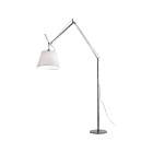 Artemide Tolomeo Mega LED Floor Lamp Aluminium 360 Parchment