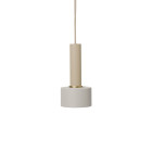 Ferm Living Collect High Socket Pendant Disc Cashmere Grey