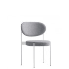 Verpan Series 430 Chair Light Grey White Frame