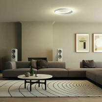 Lodes Tidal LED Ceiling Light White in Dining Room