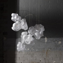 Bocci 100 Series LED Random Multiple Pendant Lifestyle Industrial